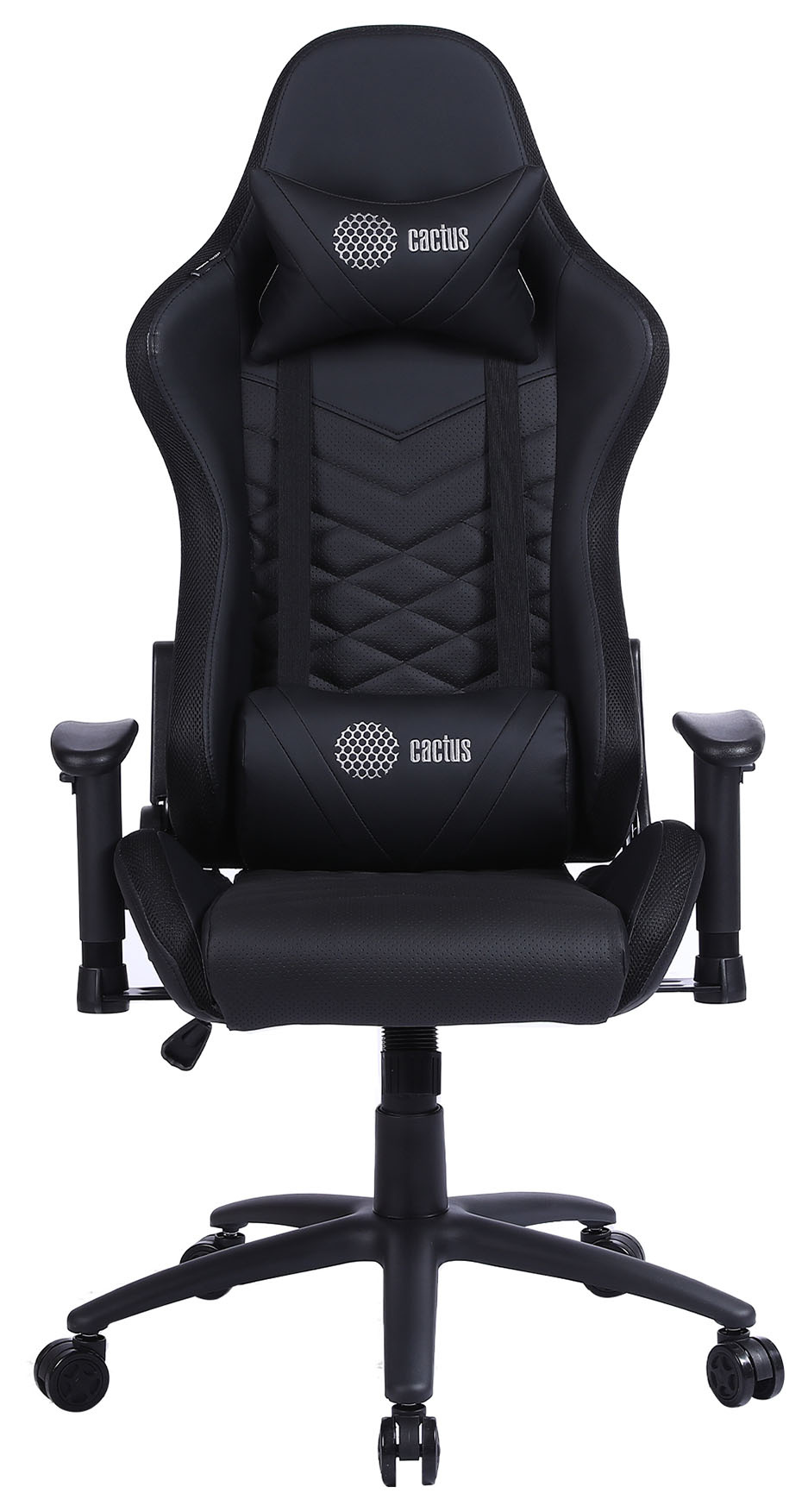 Кресло игровое Cactus CS-CHR-0099BL черный сиденье черный эко.кожа с подголов. крестовина металл пластик черный 