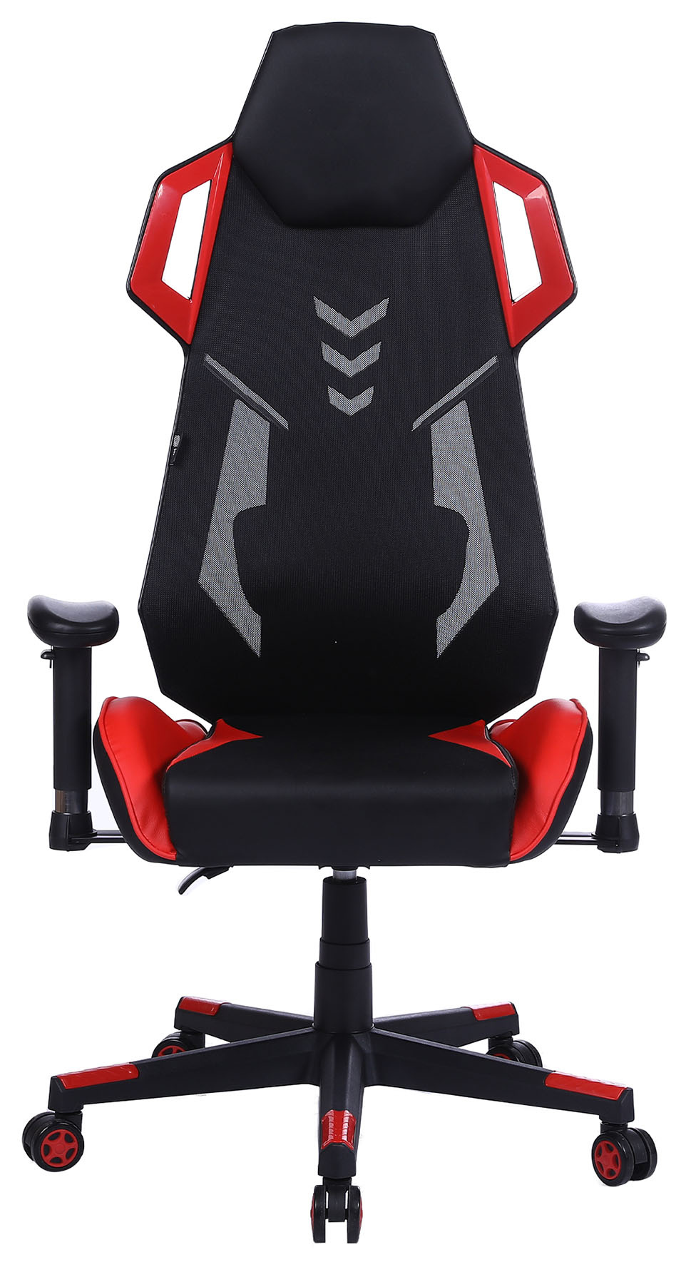 Кресло игровое Cactus CS-CHR-090BLR черный/красный сиденье черный/красный эко.кожа/сетка крестовина пластик пластик черный 